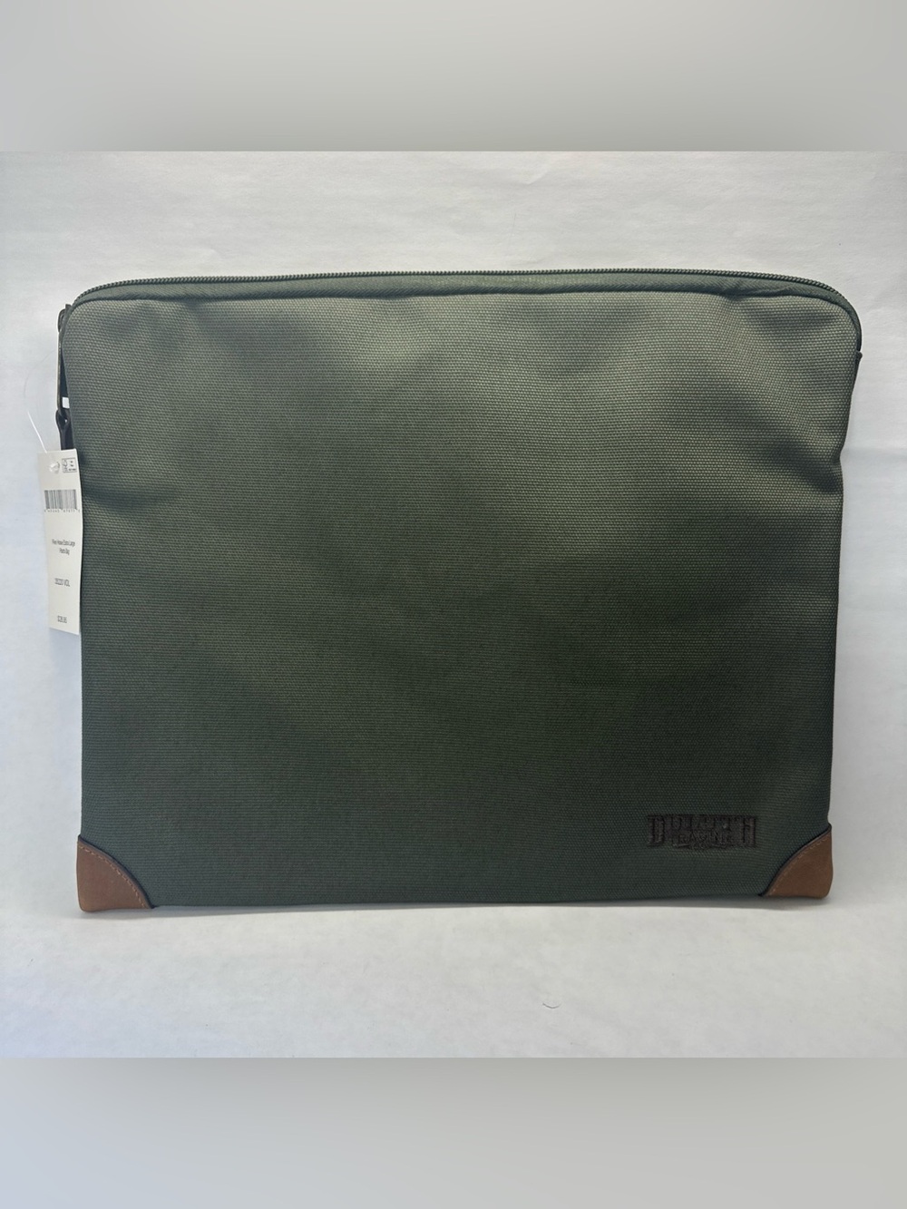 New Duluth Trading Co Fire Hose XL Parts Bag Olive Canvas Utility Pouch NWT